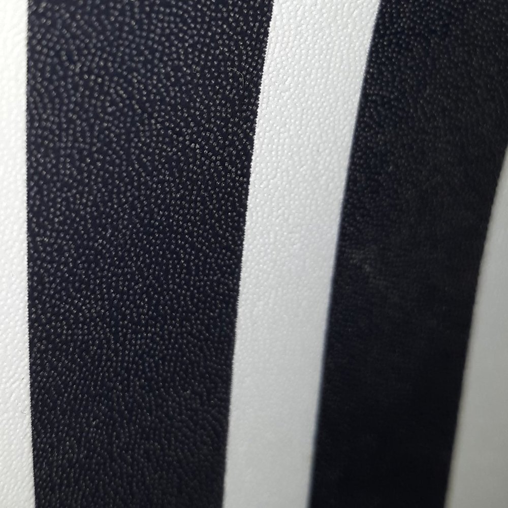 Kate Spade New York Janie medIum blue & white striped leather tote with charm - Picture 9 of 10